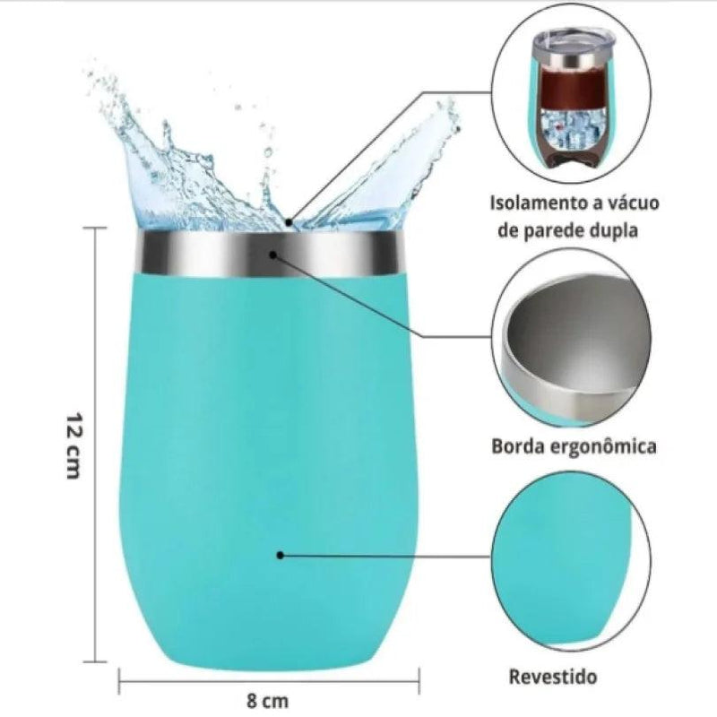 Copo Térmico em Aço Inox - 360ml