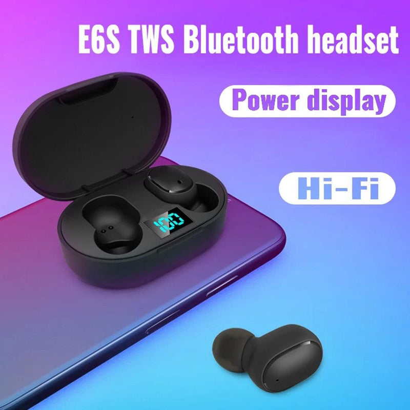 Fone de Ouvido Sem Fio E6s e A6s Bluetooth 5.0 TWS - Praticidade e Qualidade em Qualquer Lugar