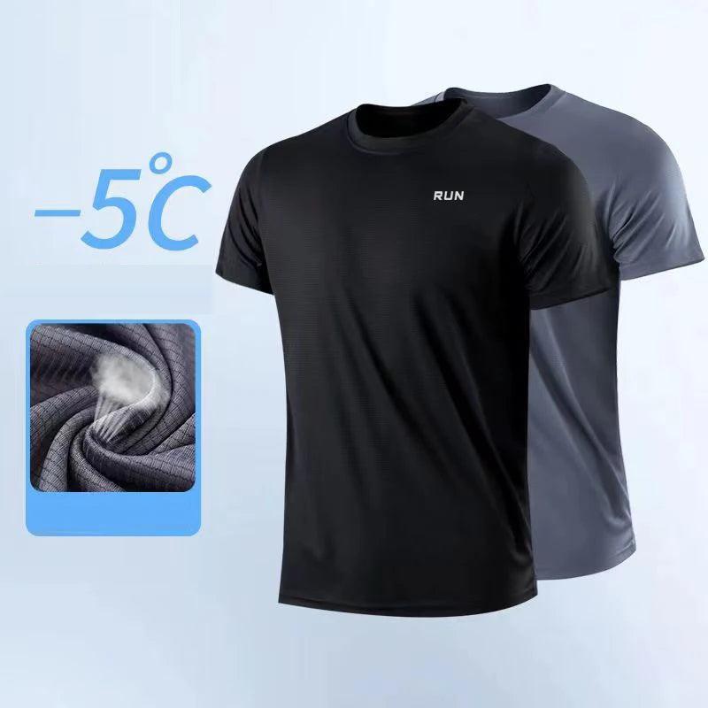 VortexFit™ - Camiseta Masculina de Secagem Rápida para Treino e Corrida