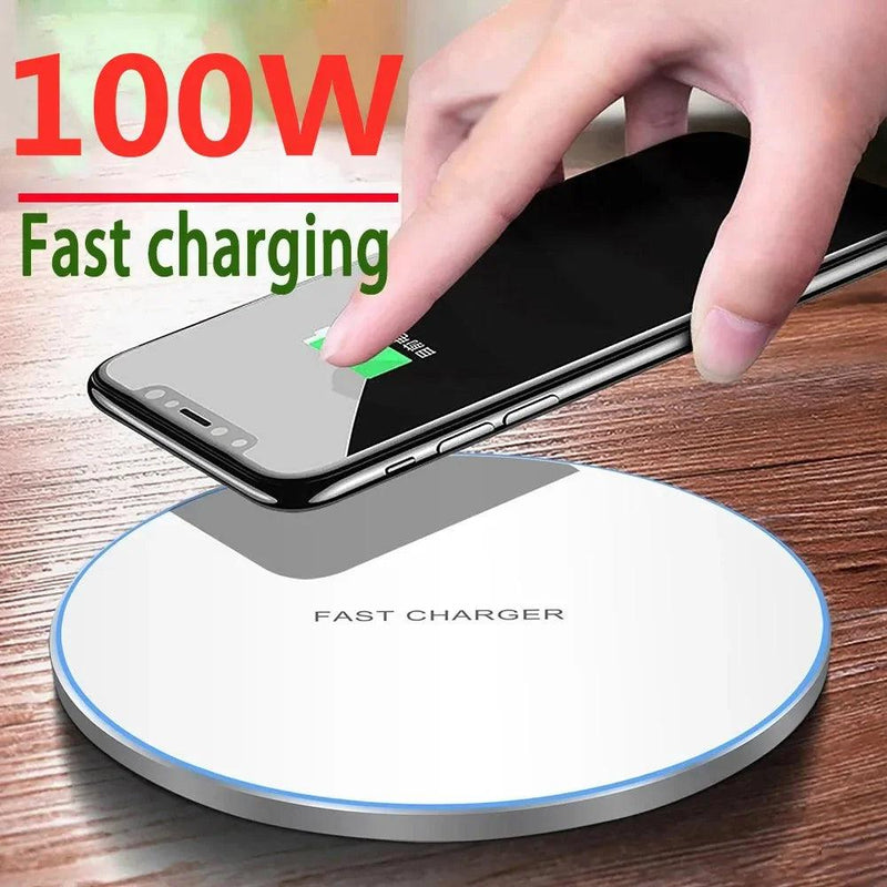 ChargeMax™ - Suporte de Carregamento Sem Fio Ultra-Rápido com LED para iPhone e Smartphones